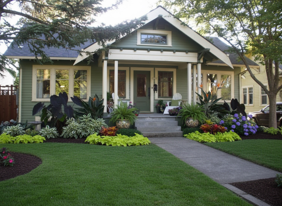 Tropical landscape design style